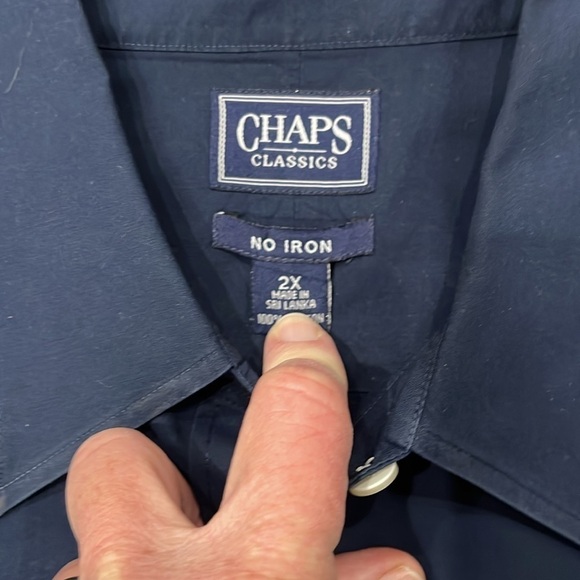 Women’s Chaps Classic Button-Down Shirt Size 2X , Gently Worn GUC - Picture 2 of 4